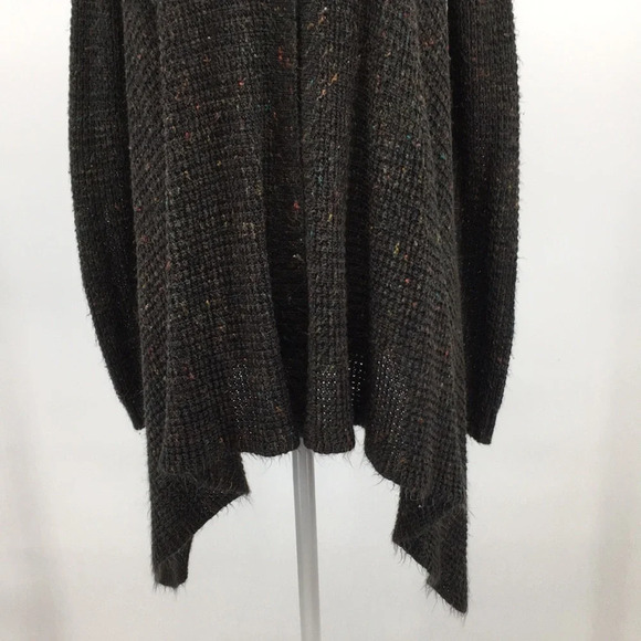 3/$20 American Eagle Gray Red Knit Open Front‎ Cardigan Sweater Womens Medium - Picture 3 of 16